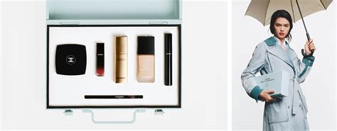 chanel cosmetics travel kit.